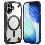 Husa pentru iPhone 17, Ringke Fusion X MagSafe, negru