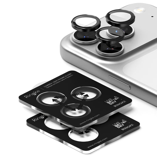 Folie de protectie pentru iPhone 17 Pro, Ringke Camera Lens Frame Glass