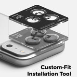 Folie de protectie pentru iPhone 17 Pro, Ringke Camera Lens Frame Glass