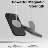 Husa pentru iPhone 17 Pro Max, Ringke Silicone Magnetic MagSafe, negru
