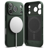 Husa pentru iPhone 17 Pro Max, Ringke Onyx MagSafe, verde