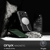 Husa pentru iPhone 17 Pro Max, Ringke Onyx MagSafe, negru