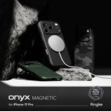 Husa pentru iPhone 17 Pro, Ringke Onyx MagSafe, verde