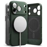 Husa pentru iPhone 17 Pro, Ringke Onyx MagSafe, verde