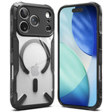 Husa pentru iPhone 17 Pro Max, Ringke Fusion X MagSafe, negru