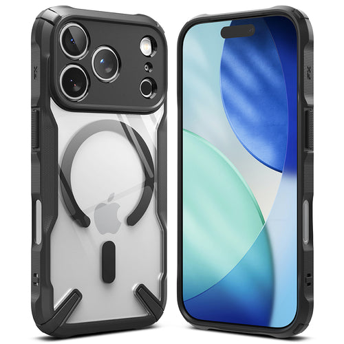 Husa pentru iPhone 17 Pro, Ringke Fusion X MagSafe, negru