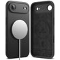 Husa pentru iPhone 17 Air, Ringke Silicone Magnetic MagSafe, negru