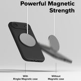 Husa pentru iPhone 17 Air, Ringke Silicone Magnetic MagSafe, negru