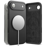 Husa pentru iPhone 17 Air, Ringke Silicone Magnetic MagSafe, negru