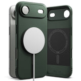 Husa pentru iPhone 17 Air, Ringke Onyx MagSafe, verde