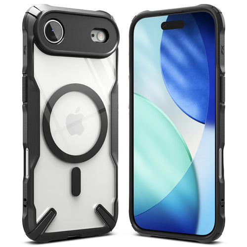 Husa pentru iPhone 17 Air, Ringke Fusion X MagSafe, negru