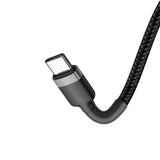 Cablu Baseus (3 pack) Cablu de date Cafule (E0418501), Incarcare rapida, USB-C to USB-C, 60W, 2m, negru;gri