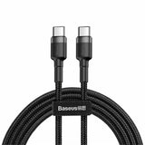 Cablu Baseus (3 pack) Cablu de date Cafule (E0418501), Incarcare rapida, USB-C to USB-C, 60W, 2m, negru;gri