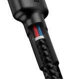 Cablu Baseus (3 pack) Cablu de date Cafule (E0418501), Incarcare rapida, USB-C to USB-C, 60W, 2m, negru;gri