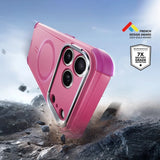 Husa pentru iPhone 17 Pro, ESR Cyber Armor Kickstand, roz inchis