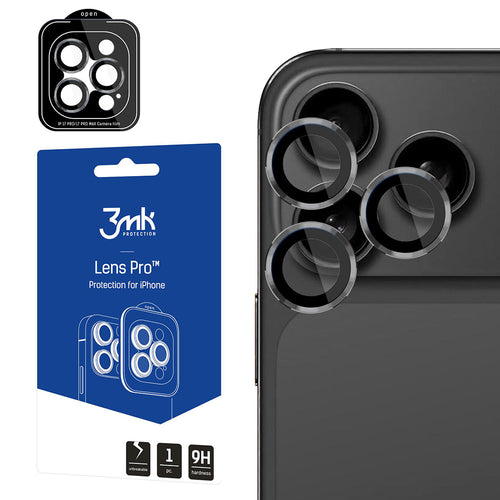 Folie de protectie pentru iPhone 17 Pro, 3mk Lens Protection Pro