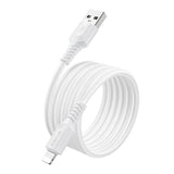 Cablu Borofone de date Certain Series (BX116), USB to Lightning, Nylon Braided, 2.4A, 1m, negru