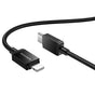 Cablu Borofone de date Placer Series (BX120), Type-C to Lightning, Aliaj aluminiu Shell, Nylon Braided Cable, 27W, 1m, negru