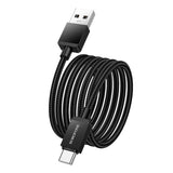 Cablu Borofone de date Placer Series (BX120), USB to Type-C, Aliaj aluminiu Shell, Nylon Braided Cable, 3A, 1m, negru