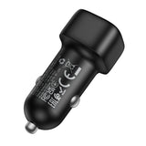 Incarcator auto Borofone Cloud (BZ34), USB, Un port, 18W (QC/FCP/AFC), ABS, pentru 12-24V, alb