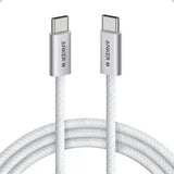 Cablu Anker de date Zolo (A8060H21), Type-C to Type-C, Ultra-Incarcare rapida, 240W, PD 3.1, Braided, Dirt-Free, 1m, alb