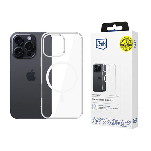 Husa pentru iPhone 16 Pro Max, 3mk Clear MagCase, transparenta