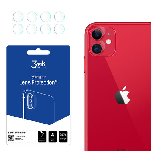 Folie de protectie pentru iPhone 11, 3mk Lens Protection (4 pack)