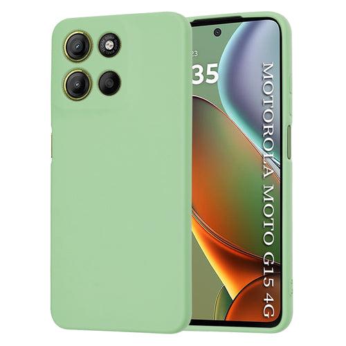 Husa pentru Motorola Moto G15, Techsuit SoftFlex, verde deschis
