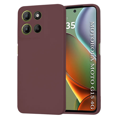 Husa pentru Motorola Moto G15, Techsuit SoftFlex, bordo