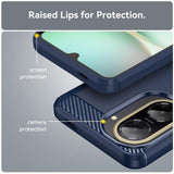 Husa pentru Xiaomi Redmi A5 4G (Standard), Techsuit Carbon Silicone, albastru