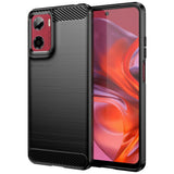 Husa pentru Motorola Moto G05, Techsuit Carbon Silicone, albastru
