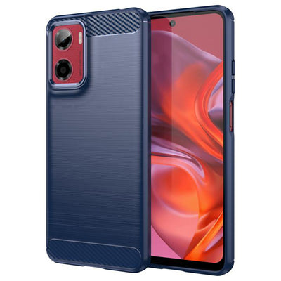 Husa pentru Motorola Moto G05, Techsuit Carbon Silicone, albastru