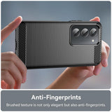 Husa pentru Xiaomi Redmi 15 5G, Techsuit Carbon Silicone, albastru