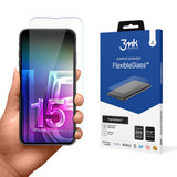 Folie de protectie pentru iPhone 15, 3mk FlexibleGlass