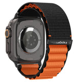 Curea pentru Apple Watch 6 44mm, Spigen Watchband WBF1 (AMP10145), portocaliu