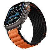 Curea pentru Apple Watch 6 44mm, Spigen Watchband WBF1 (AMP10145), portocaliu