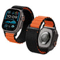 Curea pentru Apple Watch 6 44mm, Spigen Watchband WBF1 (AMP10145), portocaliu