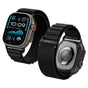 Curea pentru Apple Watch 6 44mm, Spigen Watchband WBF1 (AMP10144), negru