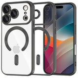 Husa pentru iPhone 17 Pro, Techsuit Lux Crystal MagSafe, argintiu