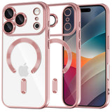 Husa pentru iPhone 17 Pro, Techsuit Lux Crystal MagSafe, argintiu