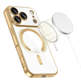 Husa pentru iPhone 17 Pro, Techsuit Lux Crystal MagSafe, argintiu