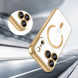 Husa pentru iPhone 17 Pro, Techsuit Lux Crystal MagSafe, argintiu