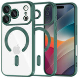 Husa pentru iPhone 17 Pro, Techsuit Lux Crystal MagSafe, albastru