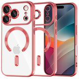 Husa pentru iPhone 17 Pro Max, Techsuit Lux Crystal MagSafe, argintiu