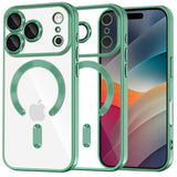 Husa pentru iPhone 17 Pro Max, Techsuit Lux Crystal MagSafe, mov