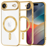 Husa pentru iPhone 17 Air, Techsuit Lux Crystal MagSafe, argintiu