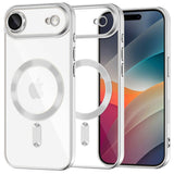 Husa pentru iPhone 17 Air, Techsuit Lux Crystal MagSafe, argintiu