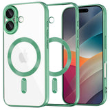 Husa pentru iPhone 17, Techsuit Lux Crystal MagSafe, mov