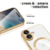 Husa pentru iPhone 17, Techsuit Lux Crystal MagSafe, albastru