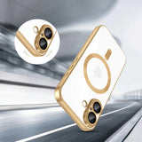 Husa pentru iPhone 17, Techsuit Lux Crystal MagSafe, albastru